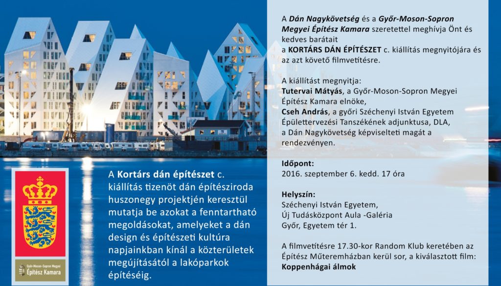 Kiállítás a kortárs dán építészetről Győrben